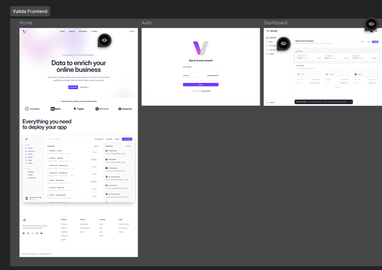 UI/UX Prototype Figma Screenshot